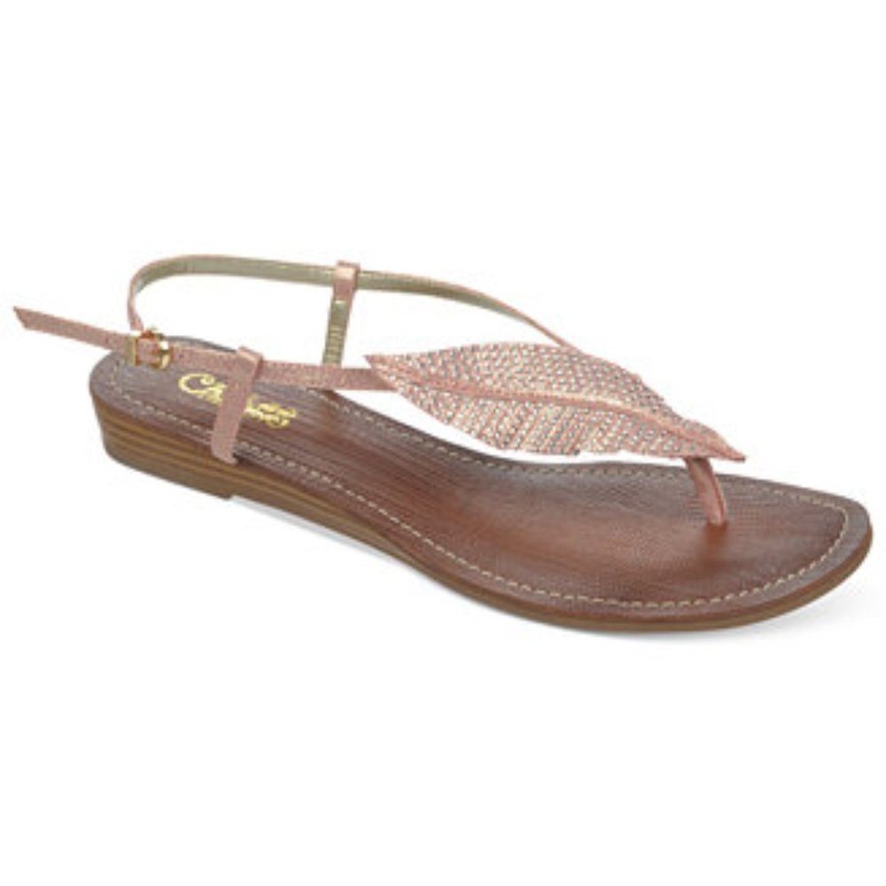 NWT Carlos Santana Gold Rhinestone Sandals 7.5 - Picture 1 of 8